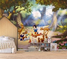 Disney Fille Chambre Papier Peint Neige Blanc Photo Mural Géant Taille non Tissé
