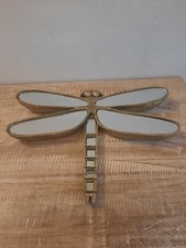 Miroir libellule - miroir doré de style art déco - décoration murale