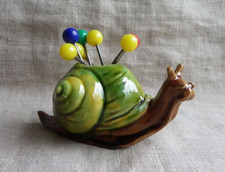 ESCARGOT VINTAGE EN CÉRAMIQUE