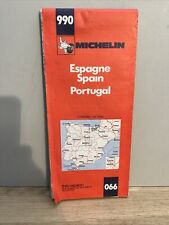 Ancienne Carte Routière Michelin 990 Espagne Portugal 1982