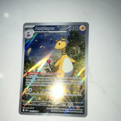 Ampharos 090 086 crz - rare, holo