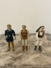 STAR WARS VINTAGE LOT 3 FIGURINE HOTH LUKE / SOLO / SOLDIER LOOSE 1980 BEL ETAT