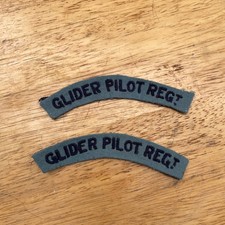 Rare paire de titles GB GLIDER PILOT RÉGIMENT WW2