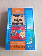 CASSETTE VIDEO VHS DESSIN ANIME TINTIN le lac aux requins  belvision