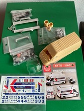 KIT  1 43 A MONTER MINI RACING ASSISTANCE  306 PEUGEOT BOXER +REMORQUE +MECANO