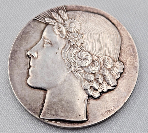 Medaille art deco bronze - art,