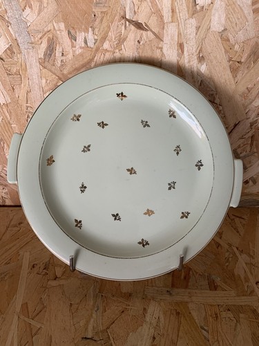 Ancien plat poignée vert pale - ancien,