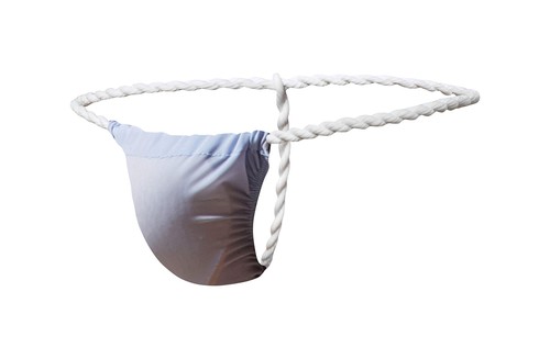 Hommes string soie - soie, glacée