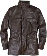 Veste cuir véritable pour - en,