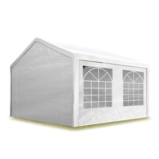 TOOLPORT Barnum Tente de réception 3x3m pavillon Blanc bâche PE 350 N