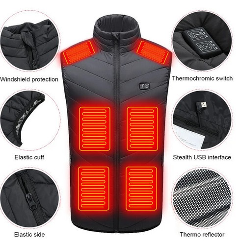 Veste sans manche chauffante - veste,