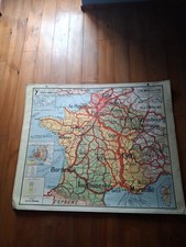 ? Ancienne carte scolaire Vidal-Lablache  7 .France Chemins De Fer 1940