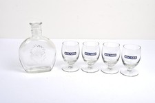 RICARD - 1 Carafe en Verre  + 4 Verres Ballon