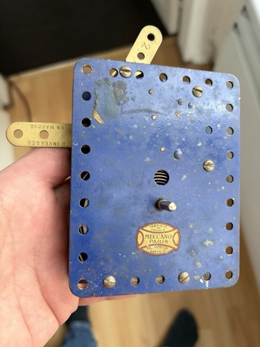 Meccano ancien moteur clé - meccano,
