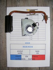 Ventilateur & dissipateur pour ASUS X53S-K53S