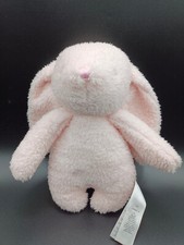 Doudou lapin peluche rose -