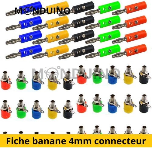 Fiche banane 4mm adaptateur - fiche,