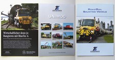 Catalogue,brochure,camion,truck, Mercedes Benz Unimog U 400 Zwiehoff rail route