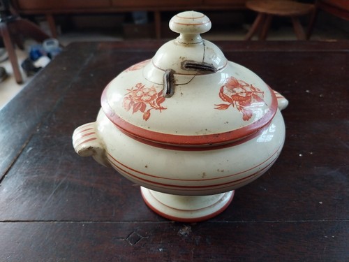 Bouillon bol ancien faience - en,