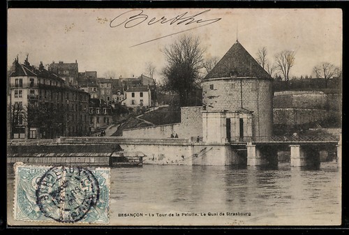 Cpa besançon tour de - cpa,