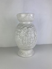 Sublime Vase en céramique Blanc copie V.Bassano Made in Italie 