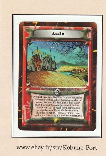 Exile promo clan wars - exile, l5r