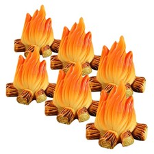 Faux modèle de feu de , 6 pièces, décoration Miniature de petit feu pour