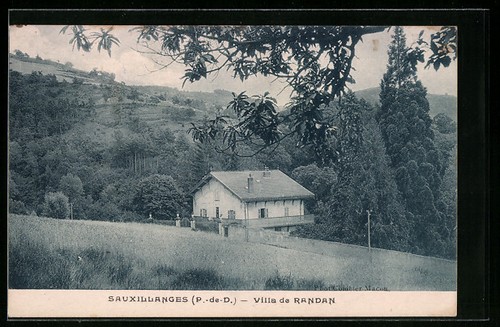 Cpa sauxillanges villa - sauxillanges,, de