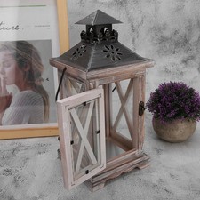 Retro Wooden Candlestick Candle Holder Craft Gift House Desk Ornament