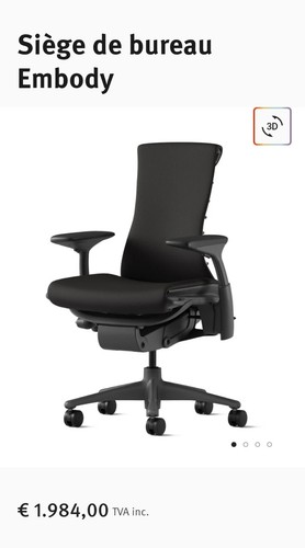 Chaise bureau ergonomique - de,