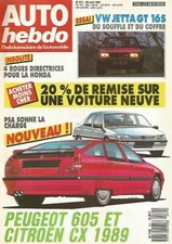 AUTO HEBDO N°571 AUTO & MARCHE COMMUN / 4 ROUES DIREC. HONDA / FUNNY KART