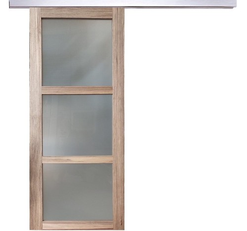Porte coulissante bois frake - porte,