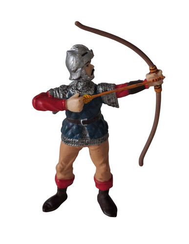 Figurine archer bleu plastoy - figurine,