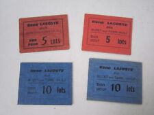 LOT DE 4 TICKETS MANEGE BON DE