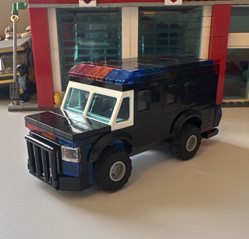 Lego police black swat - swat, armored