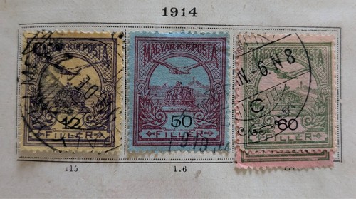Timbres hongrie 1914 - timbres, de