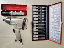 clé à choc 1/2 " compresseur + douilles + tournevis à choc