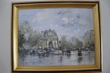 Huile sur Toile "La place