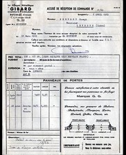 BOUSSAC (23) CONSTRUCTION de HANGAR METALLIQUES / SERRURERIE "GIBARD" en 1962