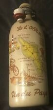 Bouteille 26cm céramique / grès bouchon porcelaine Vin du Pays Yle d'Oléron 70cl