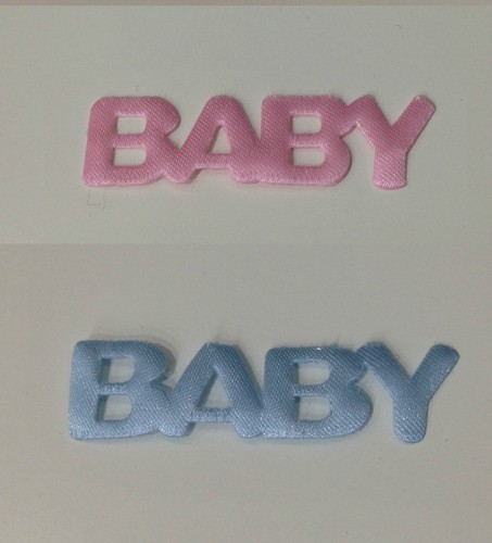 Scrapbooking mots baby - mots, tissue