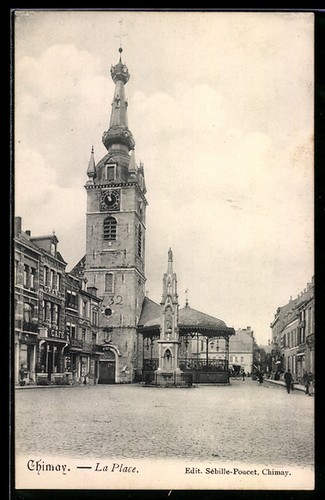 Cpa chimay place - la,