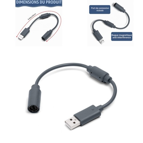 Adaptateur câble usb manette - câble,