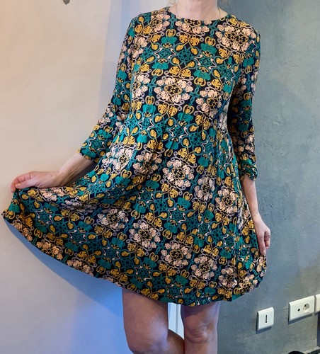 Robe verte manches longues - h&m,