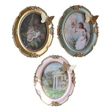 Cadre Photo Ovale Vintage avec