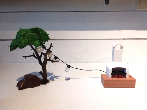 Playmobil cheminée lumineuse - cheminÉe,
