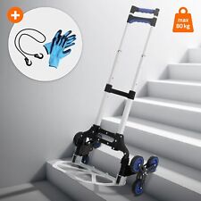 Diable de transport pour escaliers pliable diable à main 6 roues+gants et sangle
