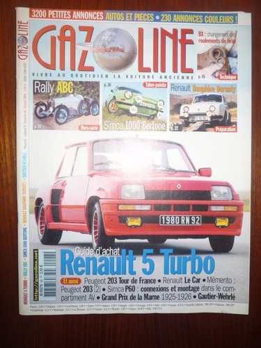 Revue gazoline 98 renault - revue, n°