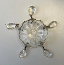 coupelle a pampilles verre ou cristal pour lustre girandole (5 dispos) coupelles