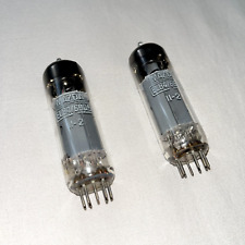 MAZDA EL84 6BQ5 Lot de 2 Lampes / Tubes Non Testés Vintage Rare